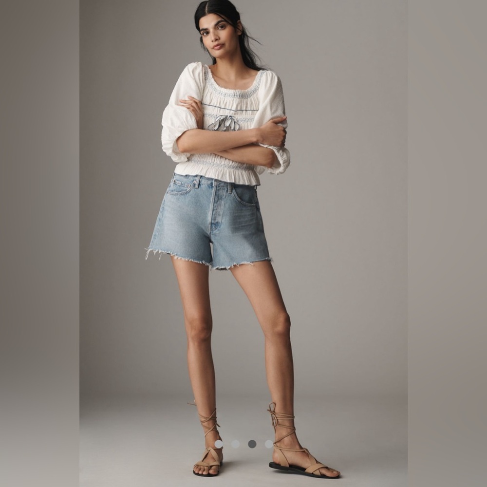 AGOLDE NWT Parker long  denim shorts